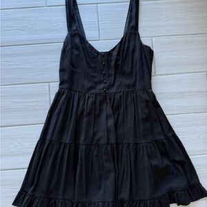 Elegant Black Sleeveless Lulus Dress